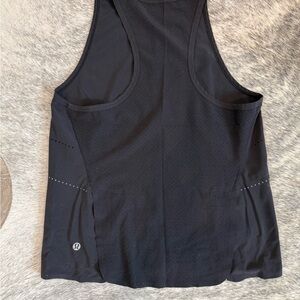 lululemon athletica Black Perforated Tank Top